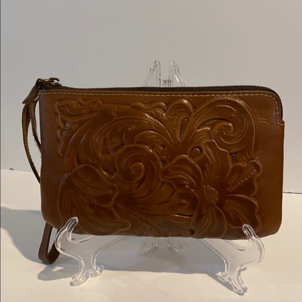 Patricia Nash Tooled Leather Wristlet